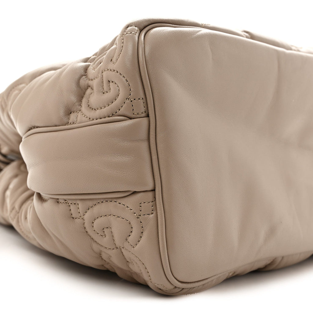 Calfskin GG Matelasse Large Tote  Beige wholesalehk.shop