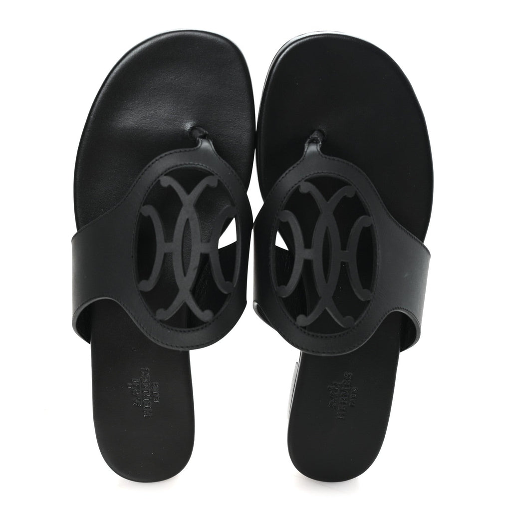 Calfskin Womens Mage Sandals 39 Black wholesalehk.shop