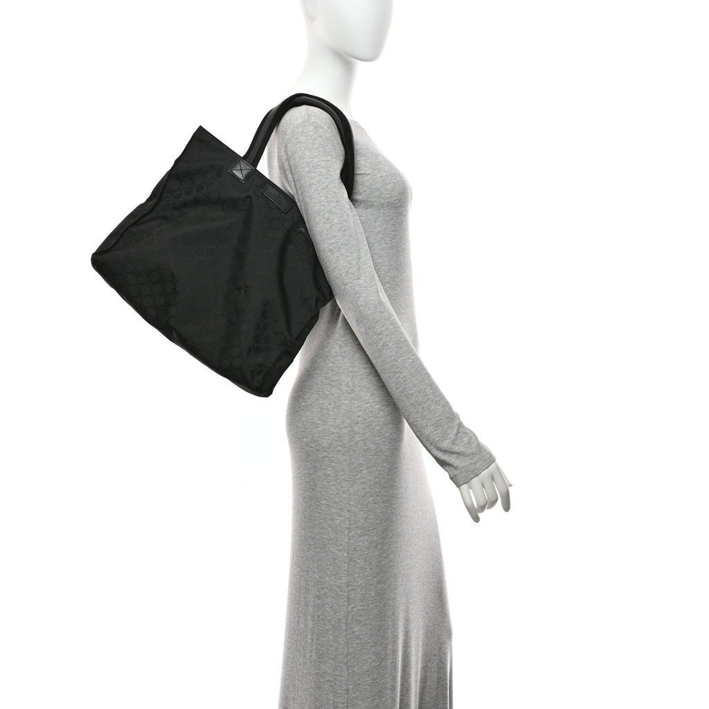 Nylon Monogram Tote Black wholesalehk.shop