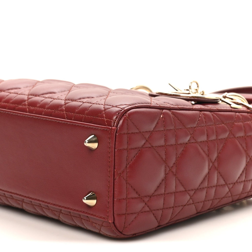 Lambskin Cannage Small My ABCDior Lady Bordeaux wholesalehk.shop
