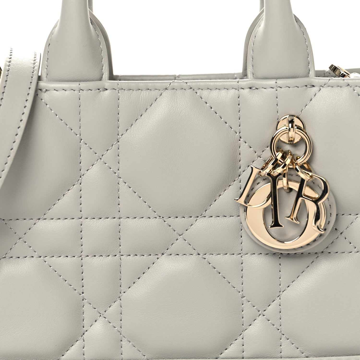 Calfskin Macrocannage Mini Book Tote Grey £¨ Direct shipment via from wholesalehk.shop