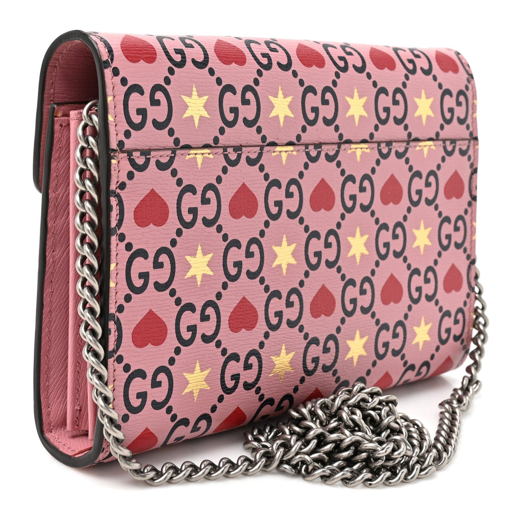 Calfskin Valentine's Day Exclusive Mini Dionysus Chain Wallet wholesalehk.shop