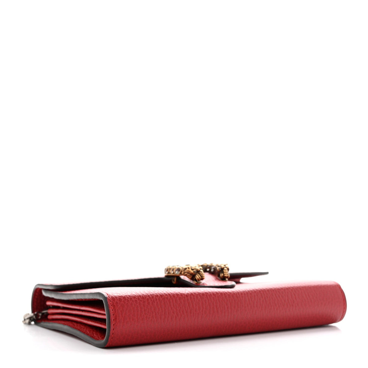 Calfskin Mini Dionysus Chain Wallet Hibiscus Red wholesalehk.shop