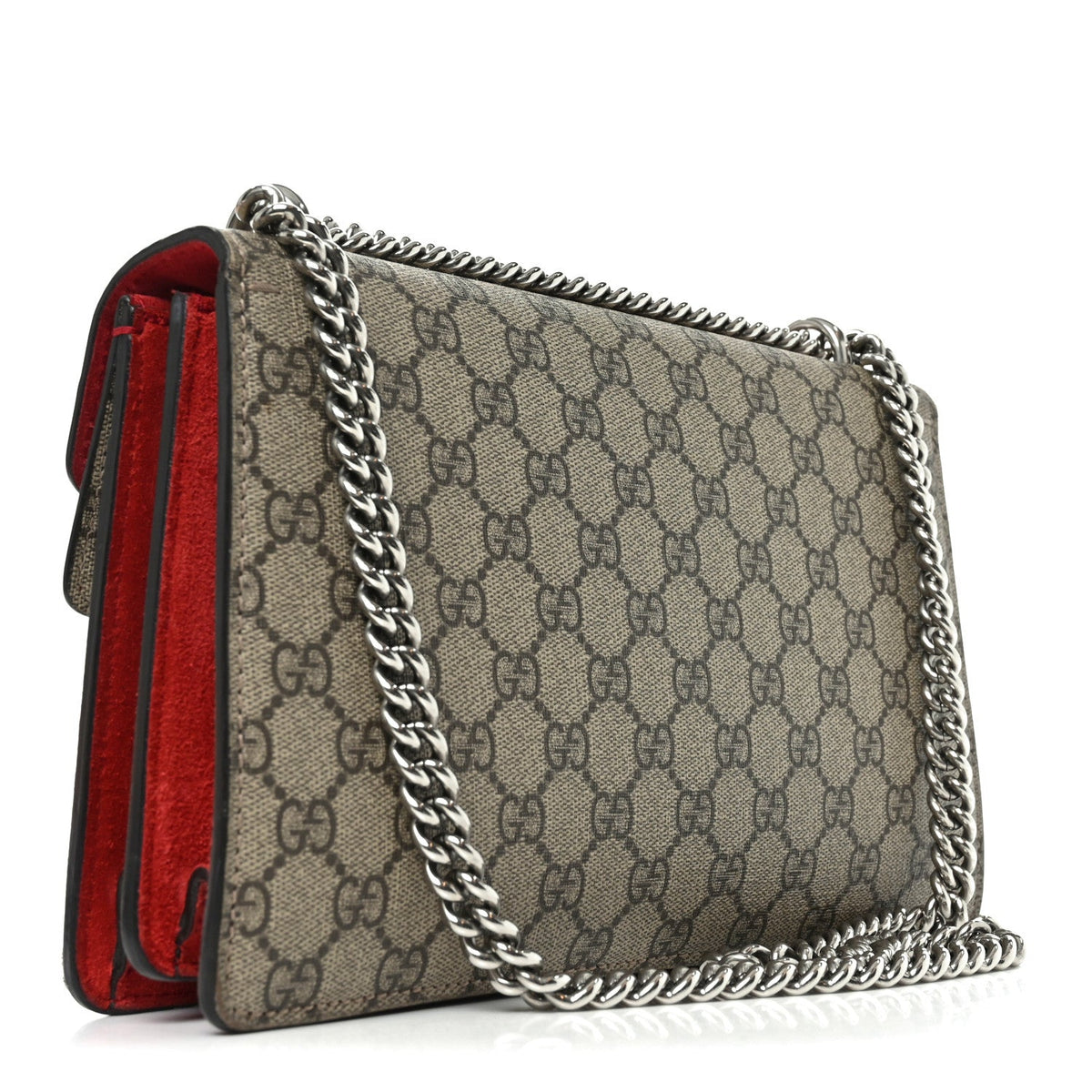 GG Supreme Monogram Small Dionysus Shoulder Bag Red wholesalehk.shop