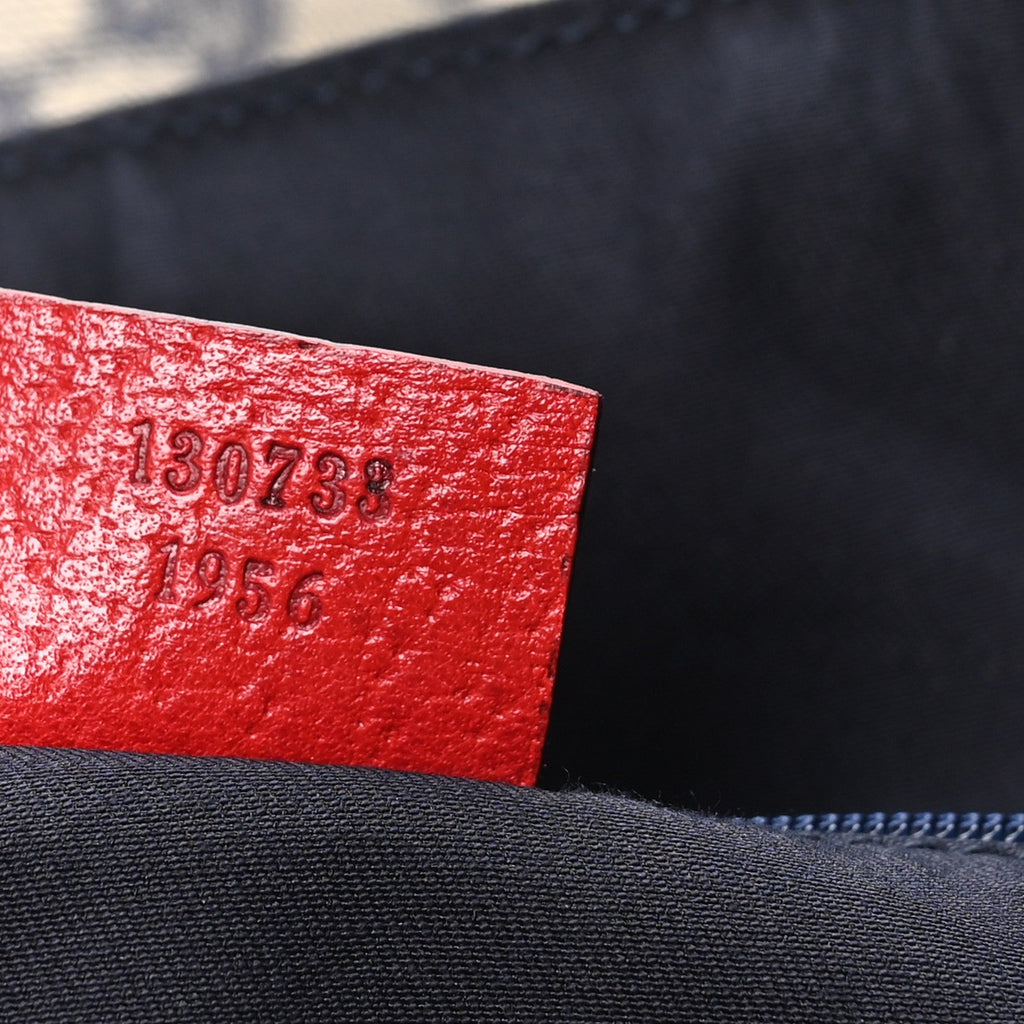 Monogram Abbey Tote Navy Red wholesalehk.shop