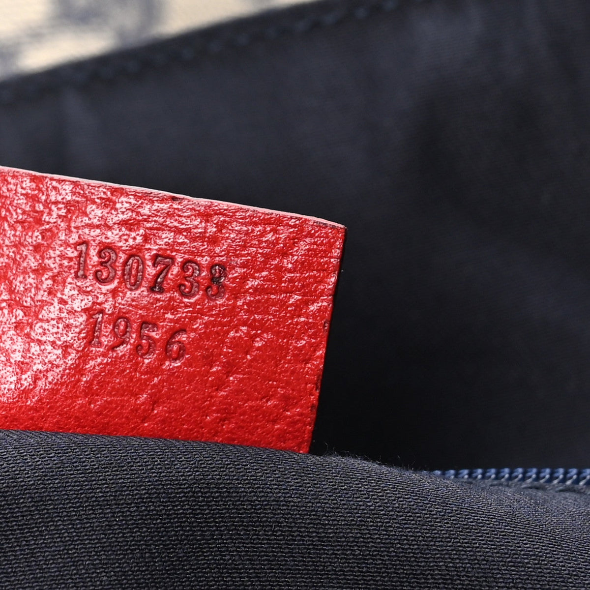 Monogram Abbey Tote Navy Red wholesalehk.shop