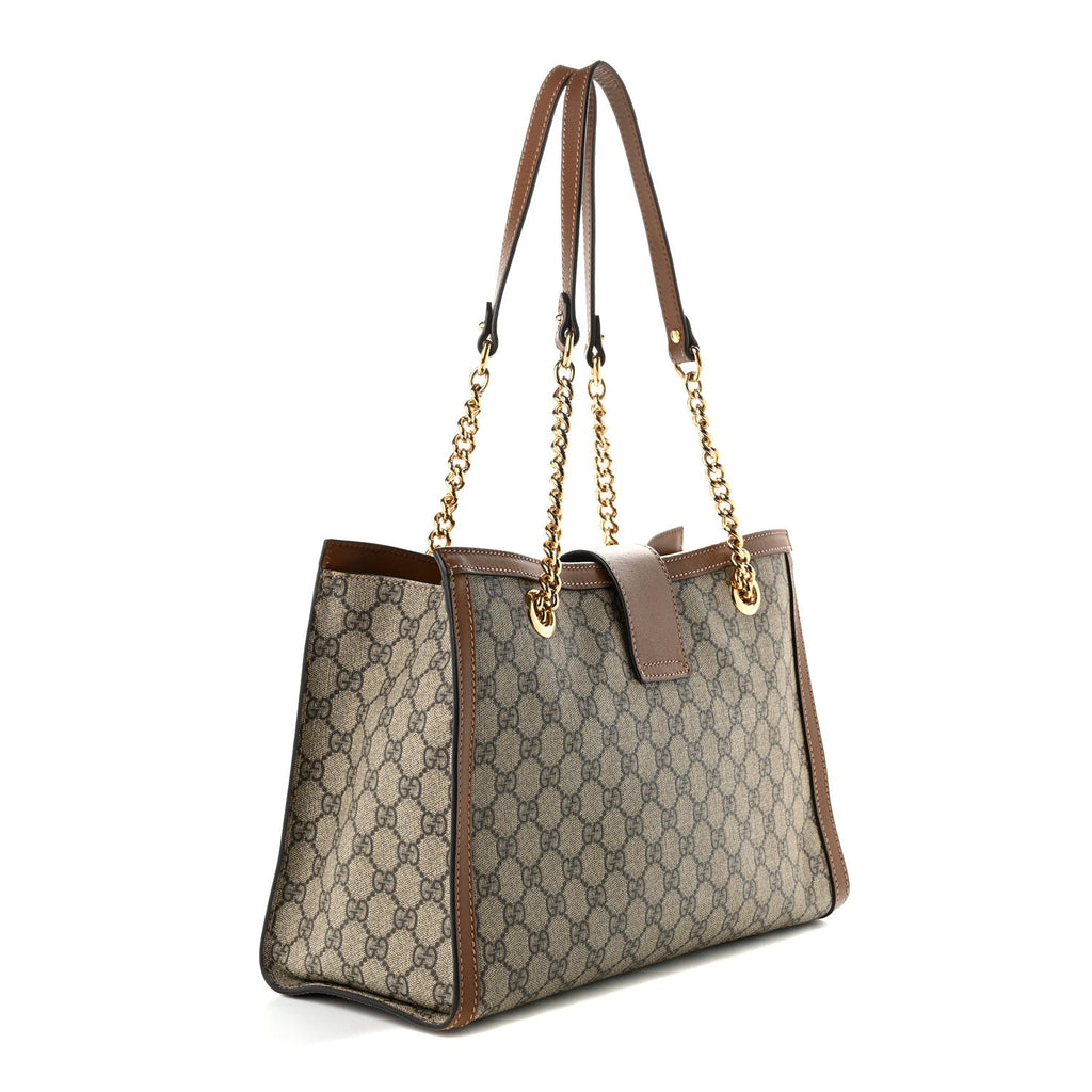 GG Supreme Monogram Medium Padlock Tote Beige Cuir £¨ Direct shipment via from wholesalehk.shop