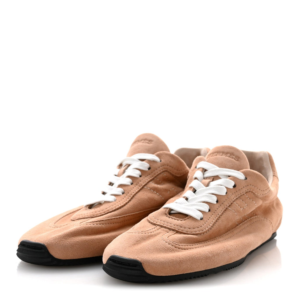 Suede Goatskin Master Sneakers 39 Beige Perlino wholesalehk.shop