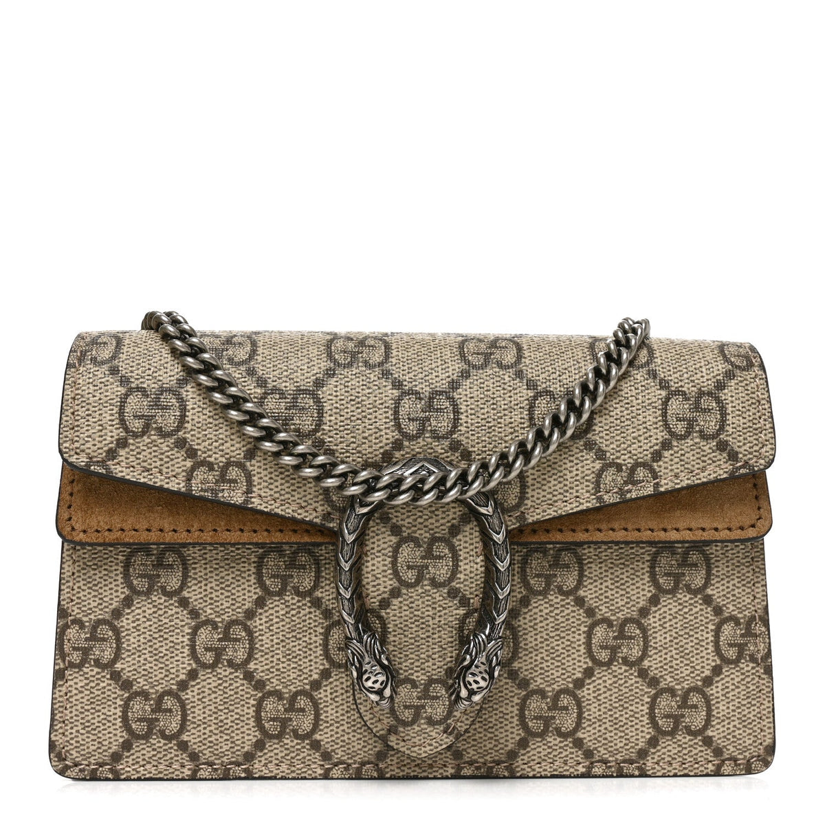 GG Supreme Monogram Super Mini Dionysus Shoulder Bag Taupe wholesalehk.shop