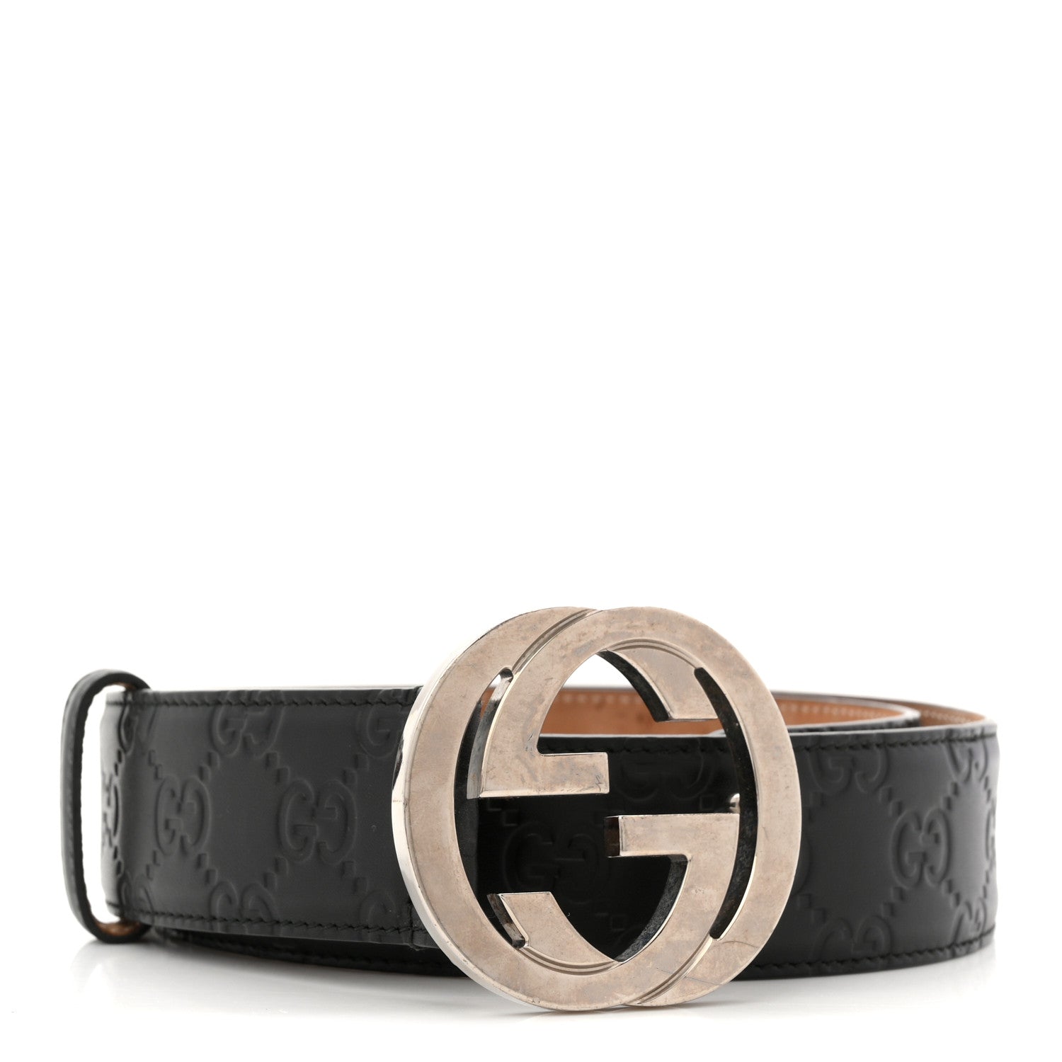 Guccissima Signature Interlocking G 40mm Belt 80 32 Black £¨ Direct shipment via from wholesalehk.shop