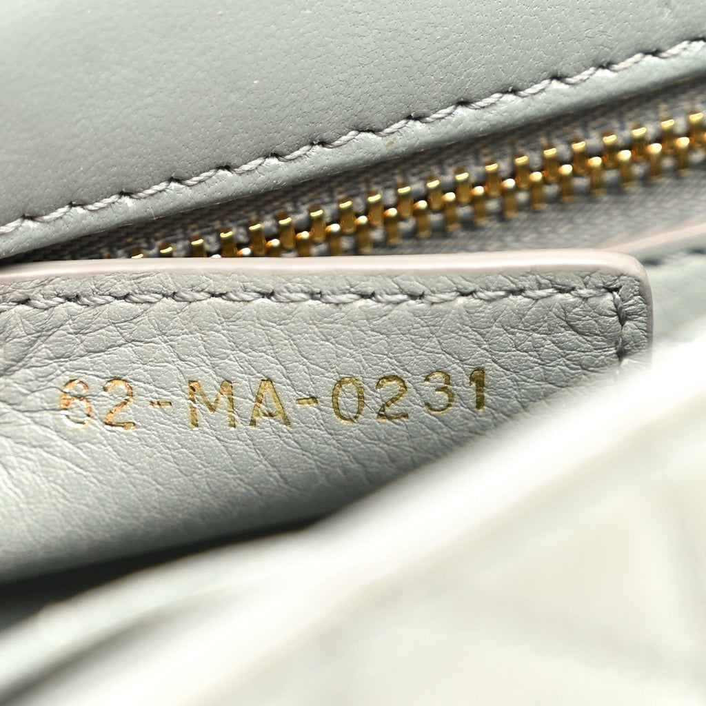 Calfskin Cannage Small Caro Bag Grey wholesalehk.shop