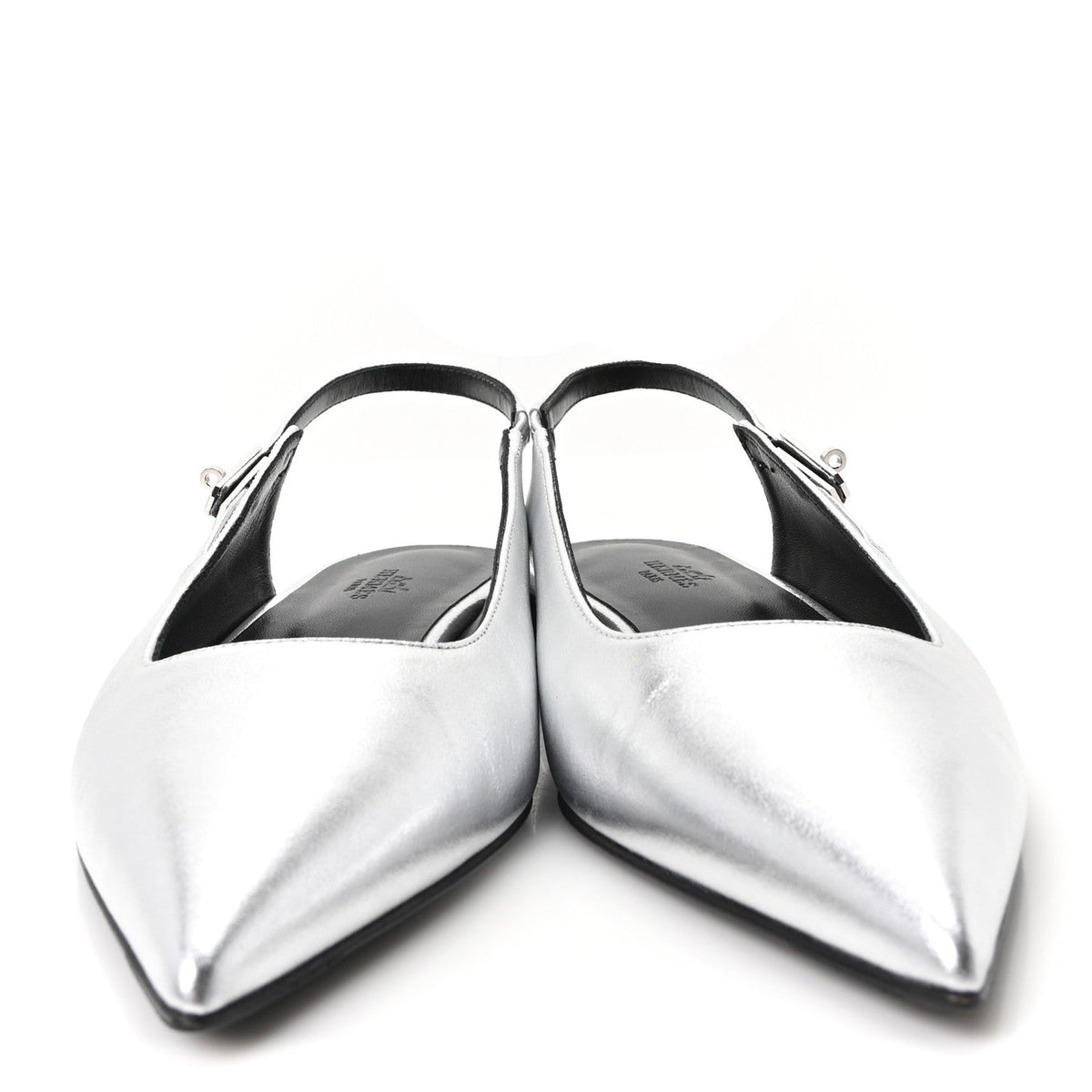 Nappa Lovely Slingback Flats 40 Gris Argent wholesalehk.shop