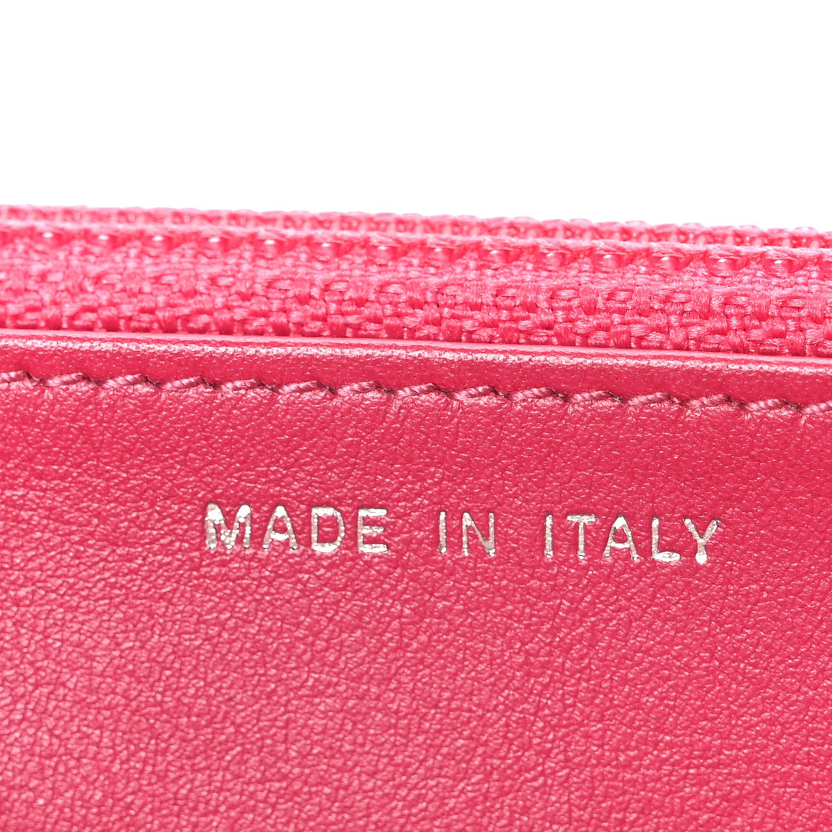 Lambskin Diamond Stitched Wallet On Chain WOC Pink wholesalehk.shop