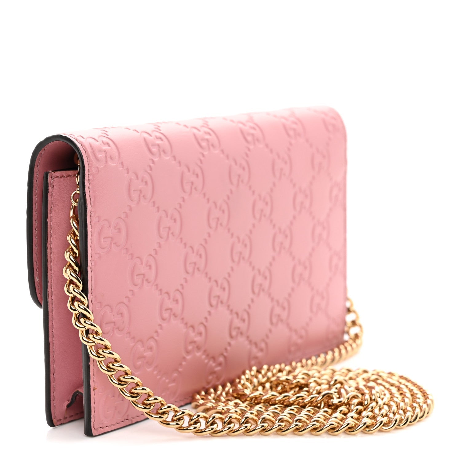 Guccissima Icon Chain Wallet Carmine Rose £¨ Direct shipment via from wholesalehk.shop