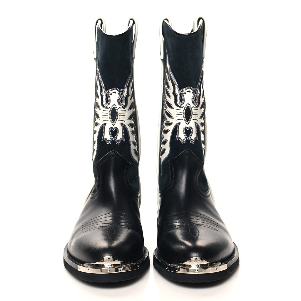 Calfskin Canyon Mens Cowboy Boots 9 Black £¨ Direct shipment via from wholesalehk.shop