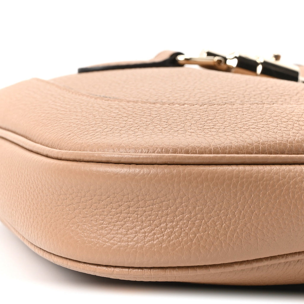 Grained Calfskin Web Medium Jackie 1961 Hobo Taupe £¨ Direct shipment via from wholesalehk.shop