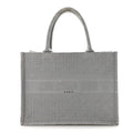 Canvas Embroidered Cannage Medium Book Tote Stone £¨ Direct shipment via from wholesalehk.shop