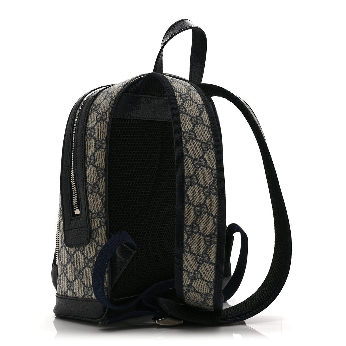 GG Supreme Monogram Textured Dollar Calfskin Web Small Ophidia Day Backpack Beige Blue Black wholesalehk.shop