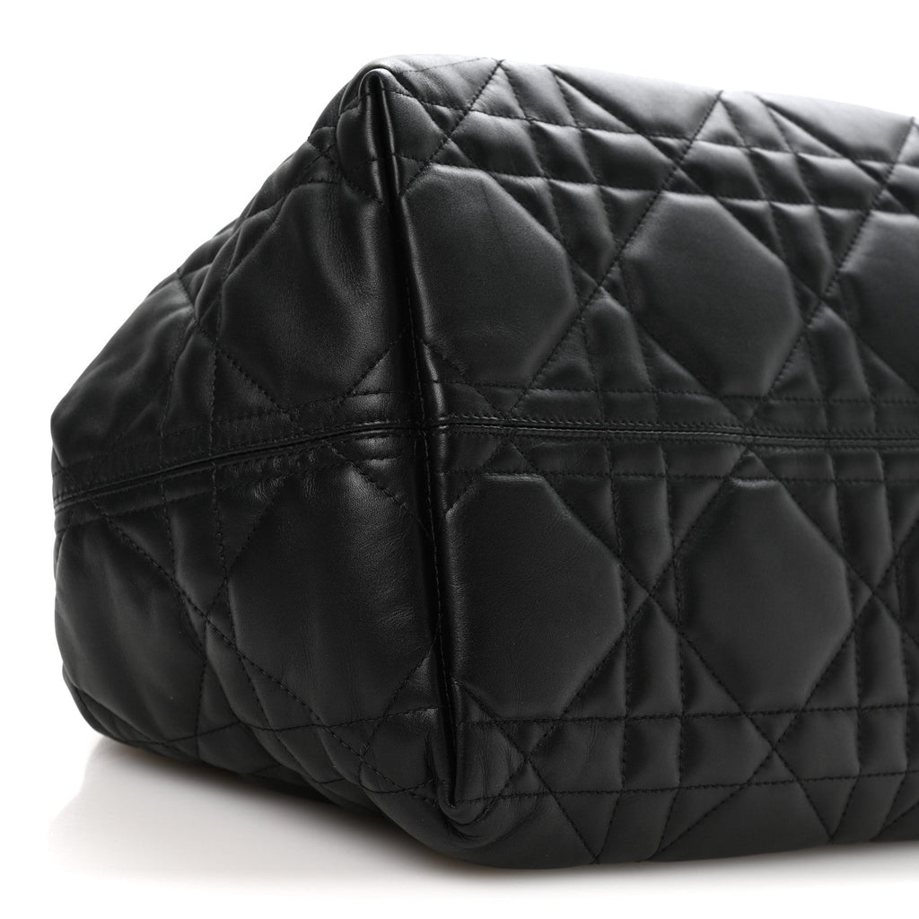 Calfskin Macrocannage Large Toujours Black wholesalehk.shop