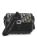 Oblique Jacquard Dior 8 Pouch With Strap Blue Black wholesalehk.shop