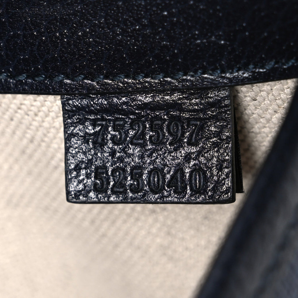 GG Supreme Monogram Small Ophidia Belt Bag Navy Black wholesalehk.shop