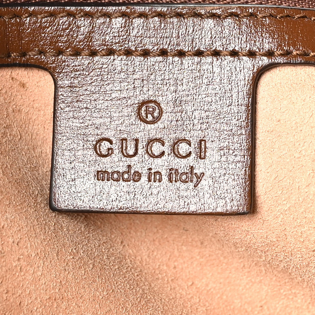 GG Supreme Monogram Azalea Calfskin Web Small Jackie 1961 Hobo Beige Ebony Brown Sugar £¨ Direct shipment via from wholesalehk.shop