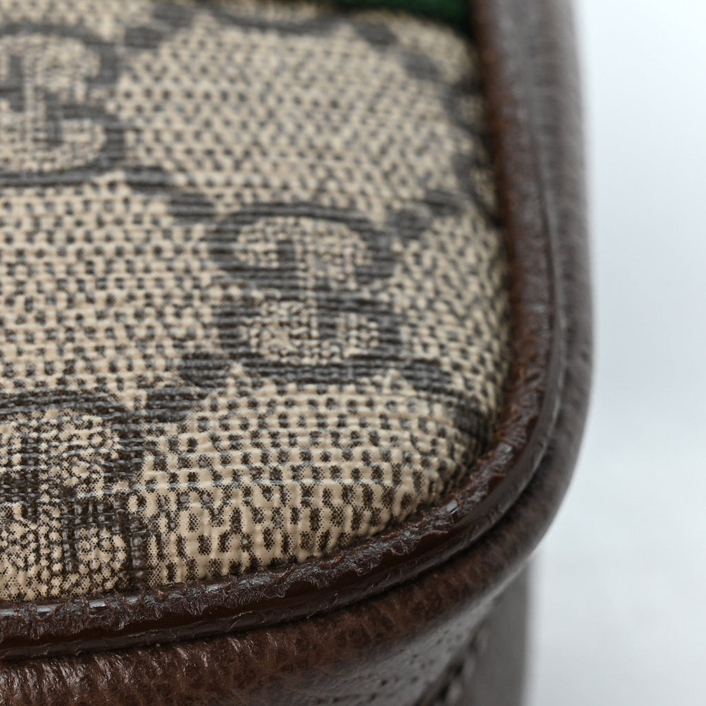 GG Supreme Monogram Web Mini Ophidia Messenger Brown wholesalehk.shop