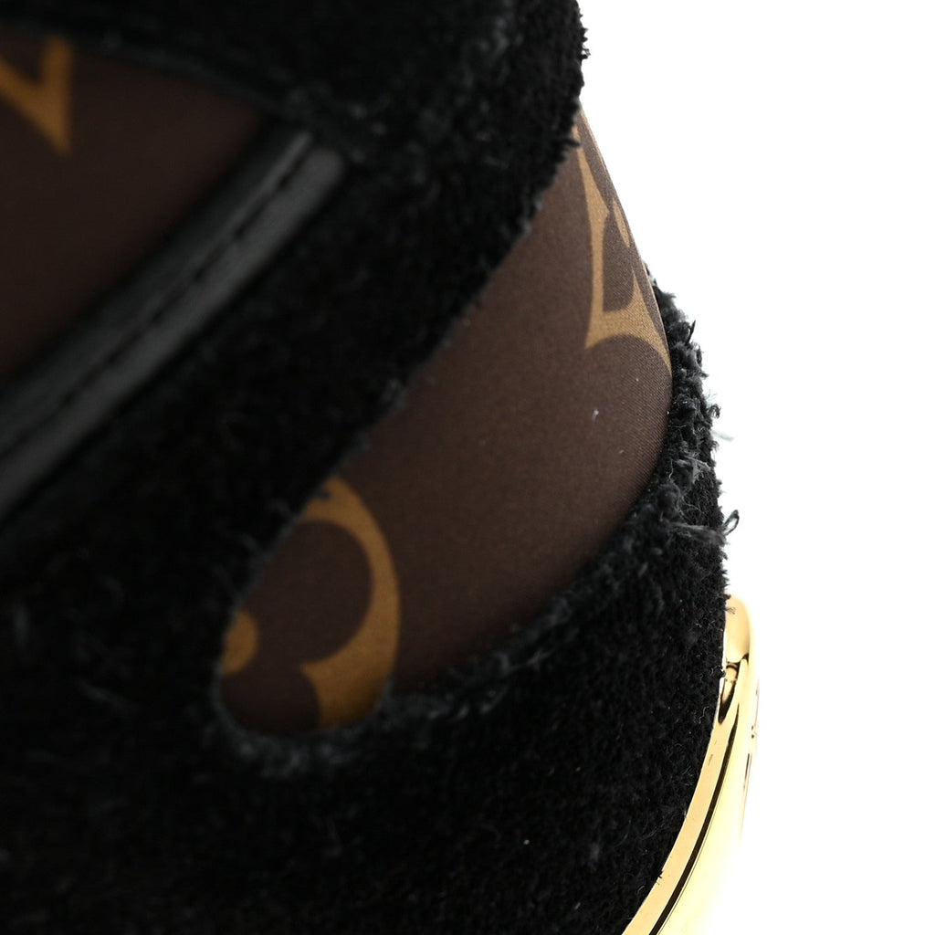 Suede Calfskin Recycled Monogram Nylon Run Away Sneakers 39 Black £¨ Direct shipment via from wholesalehk.shop