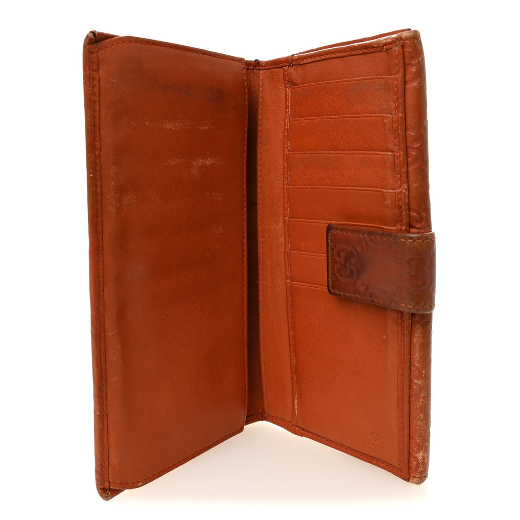 Guccissima Signature Dice Continental Wallet Orange £¨ Direct shipment via from wholesalehk.shop