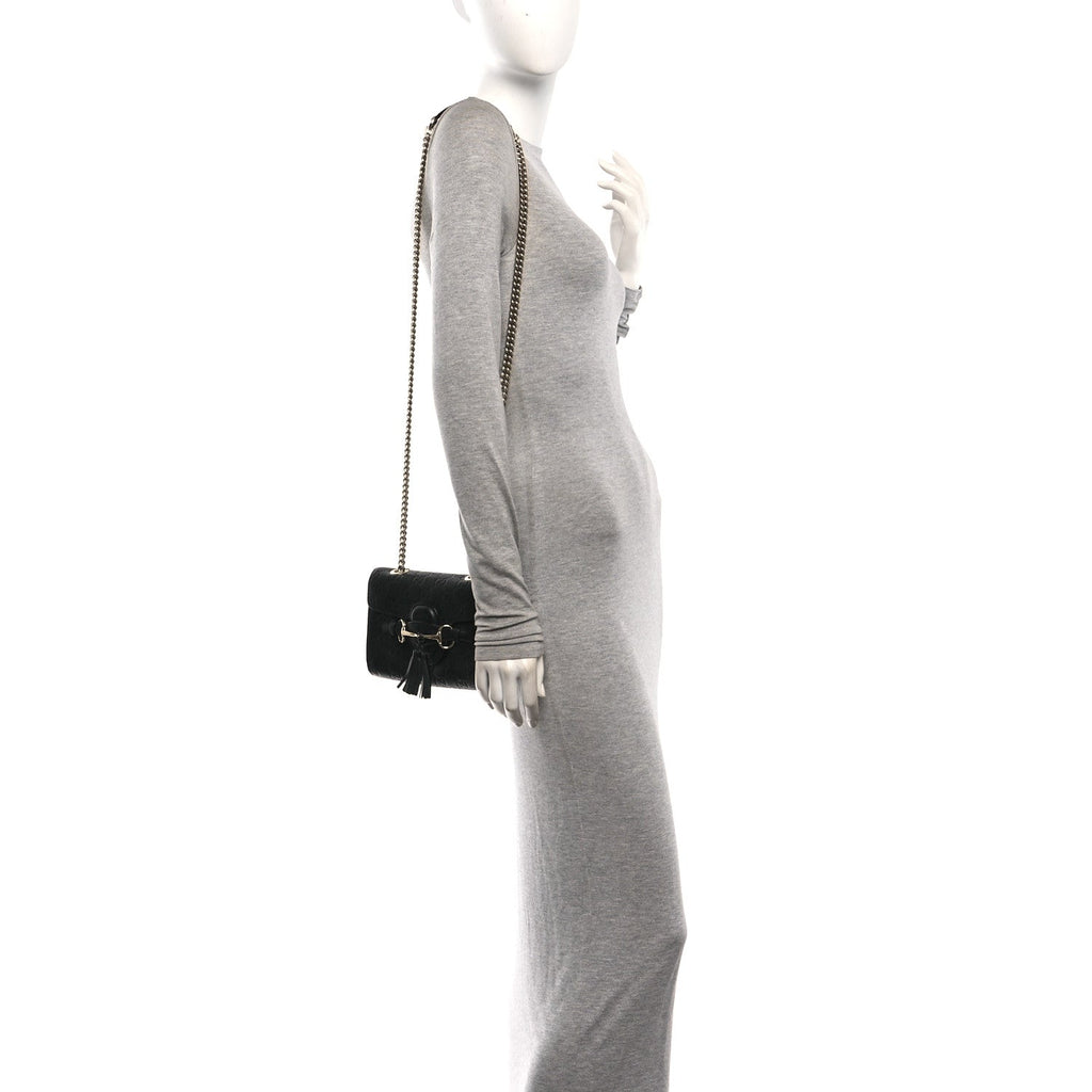 Guccissima Mini Emily Shoulder Bag Black £¨ Direct shipment via from wholesalehk.shop