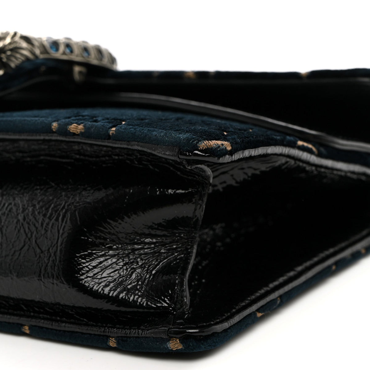Velvet Skipper Crystal GG Monogram Small Dionysus Shoulder Bag Blue Beige Black wholesalehk.shop