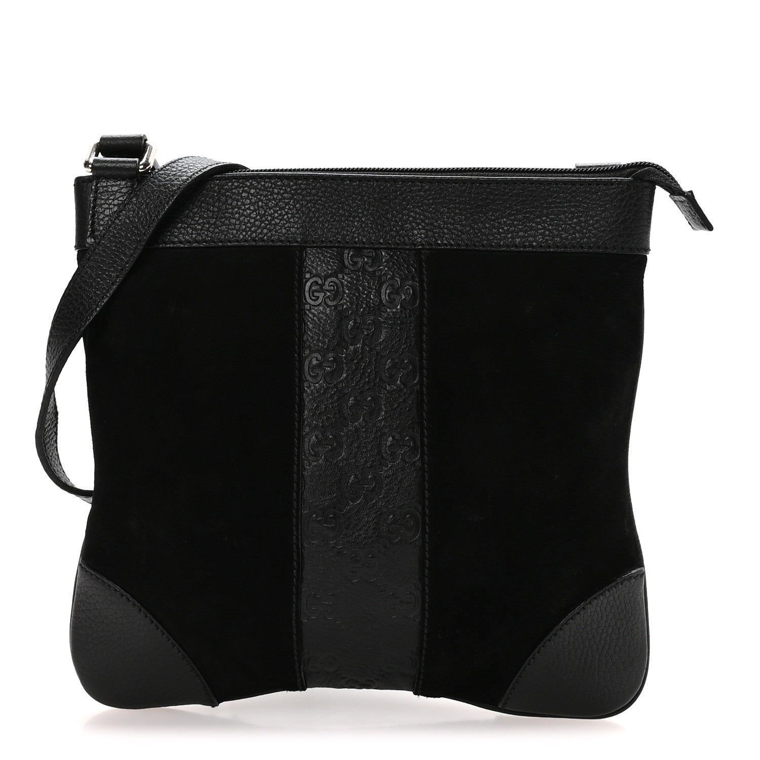 Guccissima Suede Crossbody Bag Black £¨ Direct shipment via from wholesalehk.shop