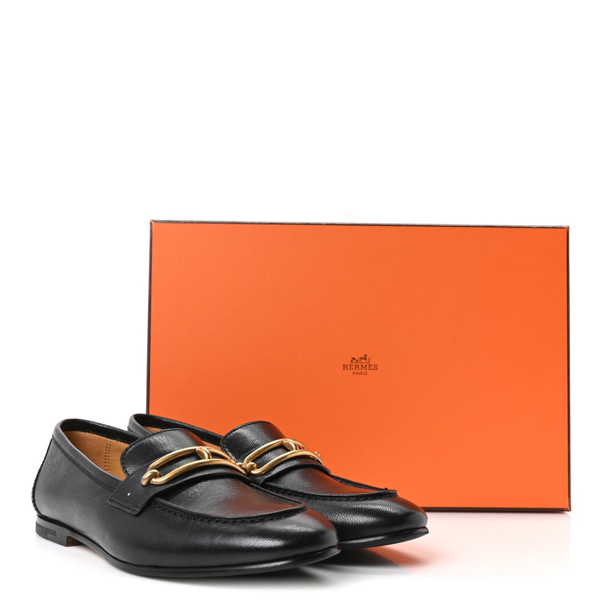 Calfskin Womens Colette Loafers 35 Black wholesalehk.shop