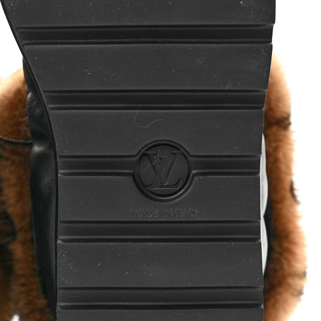 Nylon Mink Monogram Pillow Comfort Ankle Boot 39 Black £¨ Direct shipment via from wholesalehk.shop