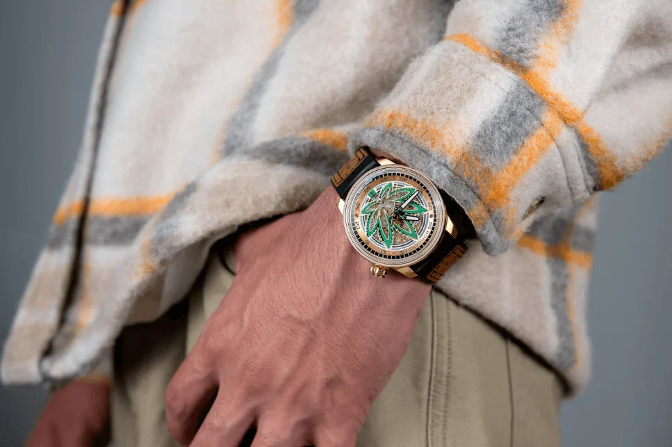 Bomberg CBD Golden Limited Edition BB-01 Automatic Men's Watch wholesalehk.shop