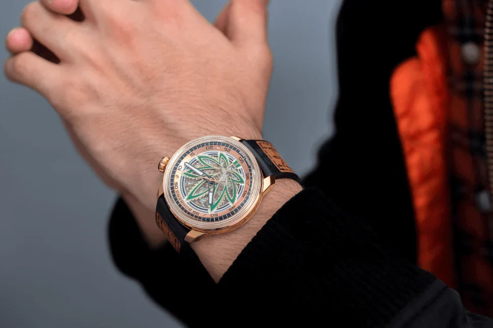 Bomberg CBD Golden Limited Edition BB-01 Automatic Men's Watch wholesalehk.shop