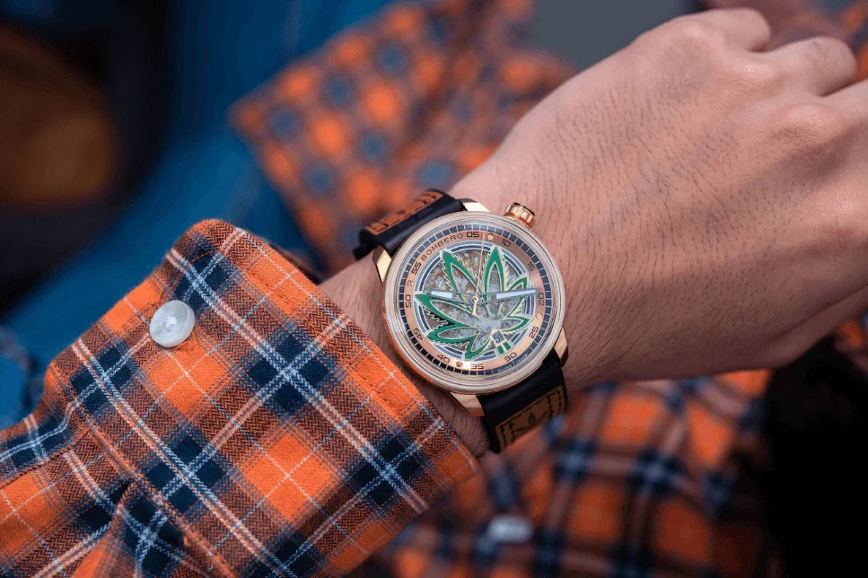 Bomberg CBD Golden Limited Edition BB-01 Automatic Men's Watch wholesalehk.shop