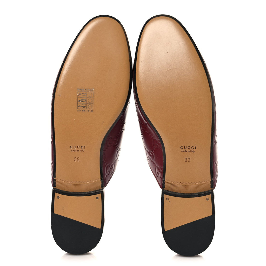 Glamour Calfskin Guccissima Womens Princetown Slippers 39 Rosso Ancora £¨ Direct shipment via from wholesalehk.shop