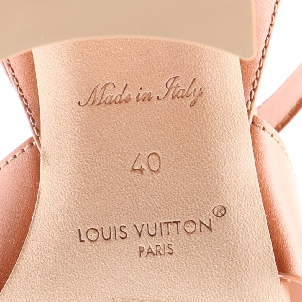 Calfskin LV Isola Sandals 40 Cognac £¨ Direct shipment via from wholesalehk.shop