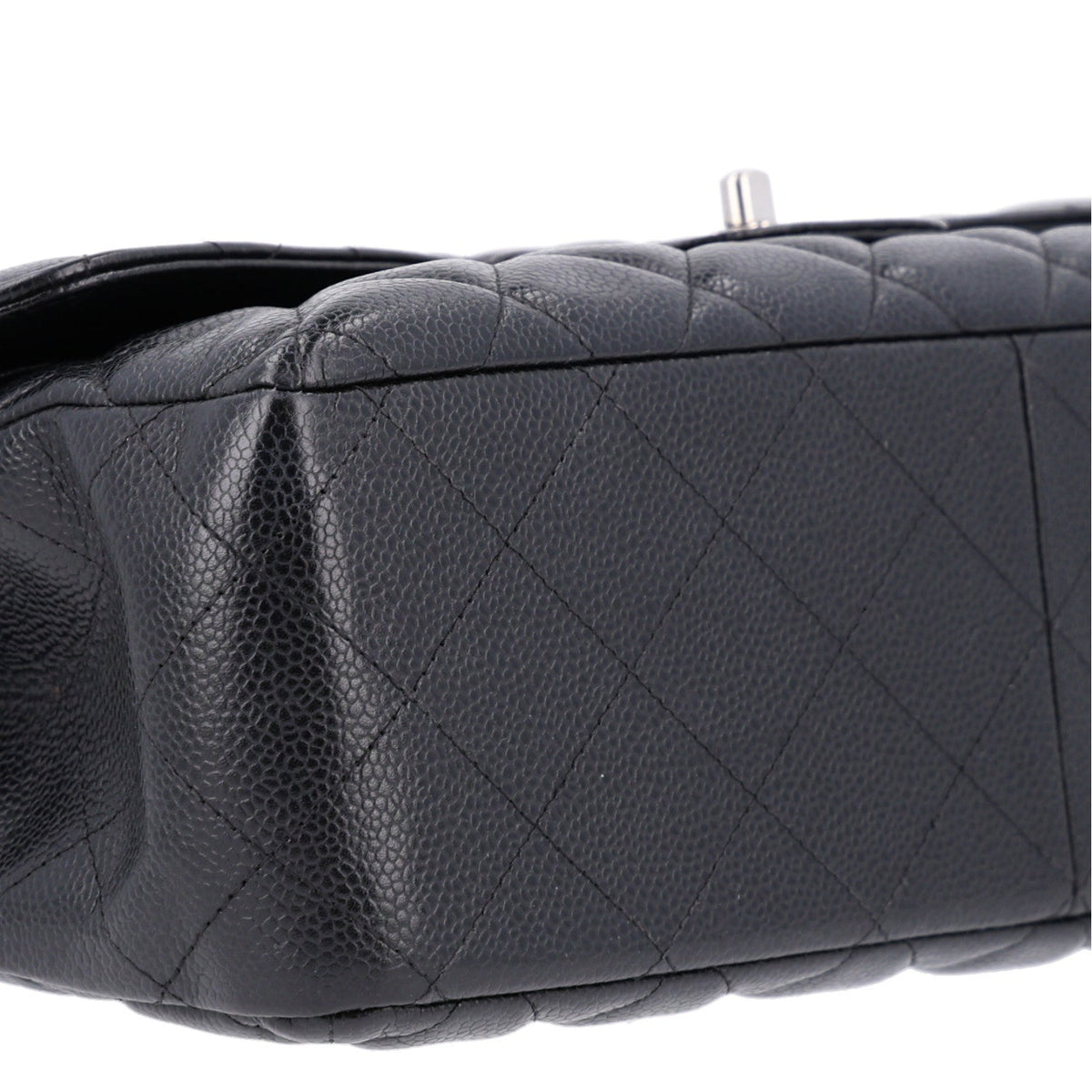 Caviar Quilted Jumbo Double Flap Black wholesalehk.shop