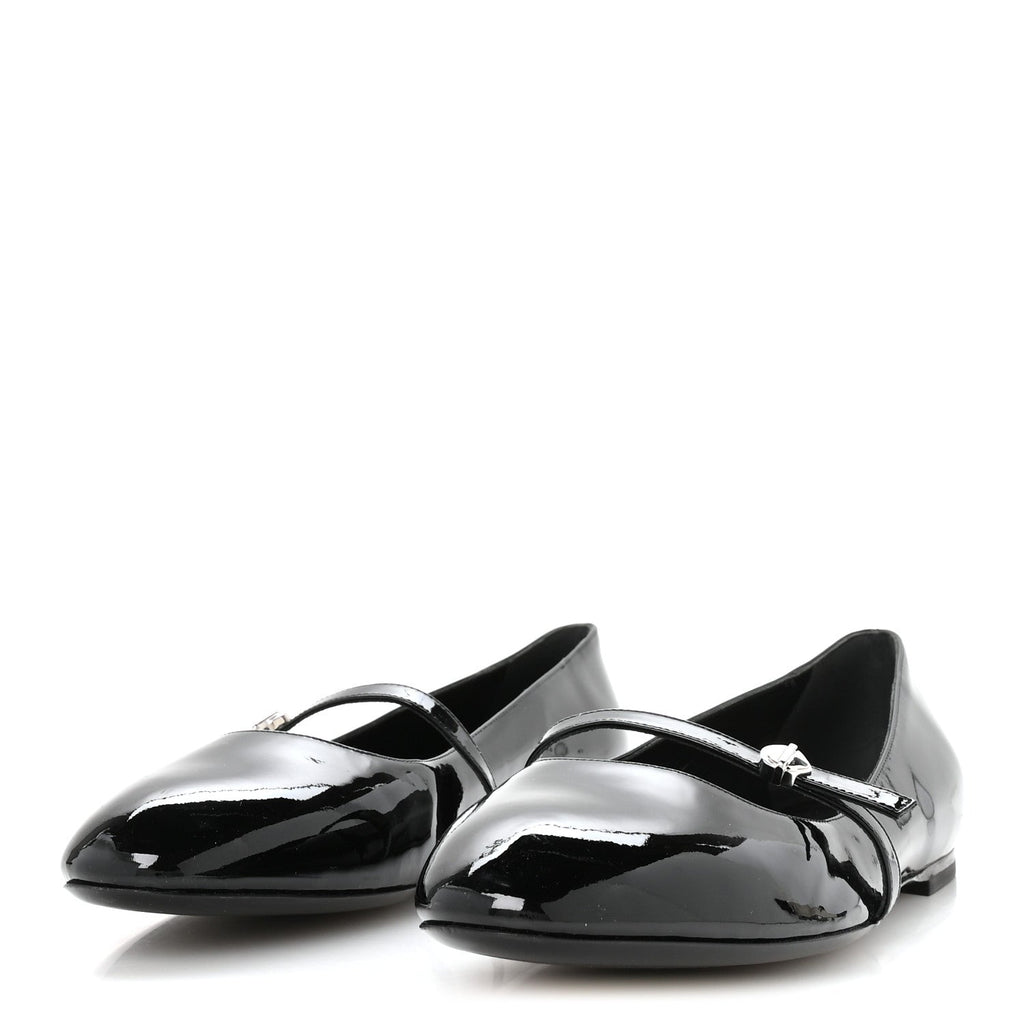 Patent Uniformes Ballet Flats 39.5 Black £¨ Direct shipment via from wholesalehk.shop