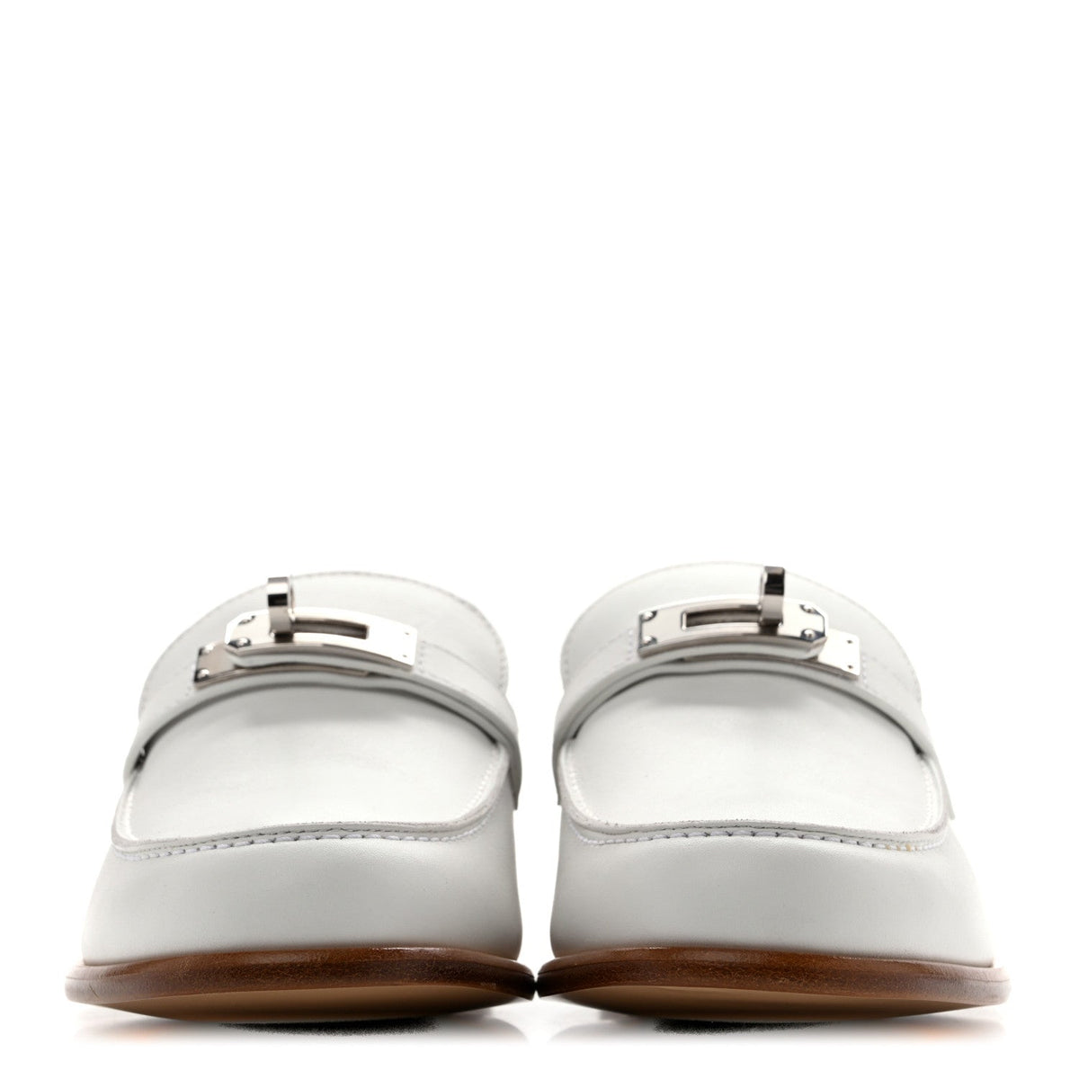 Calfskin Womens Destin Loafers 36 White wholesalehk.shop