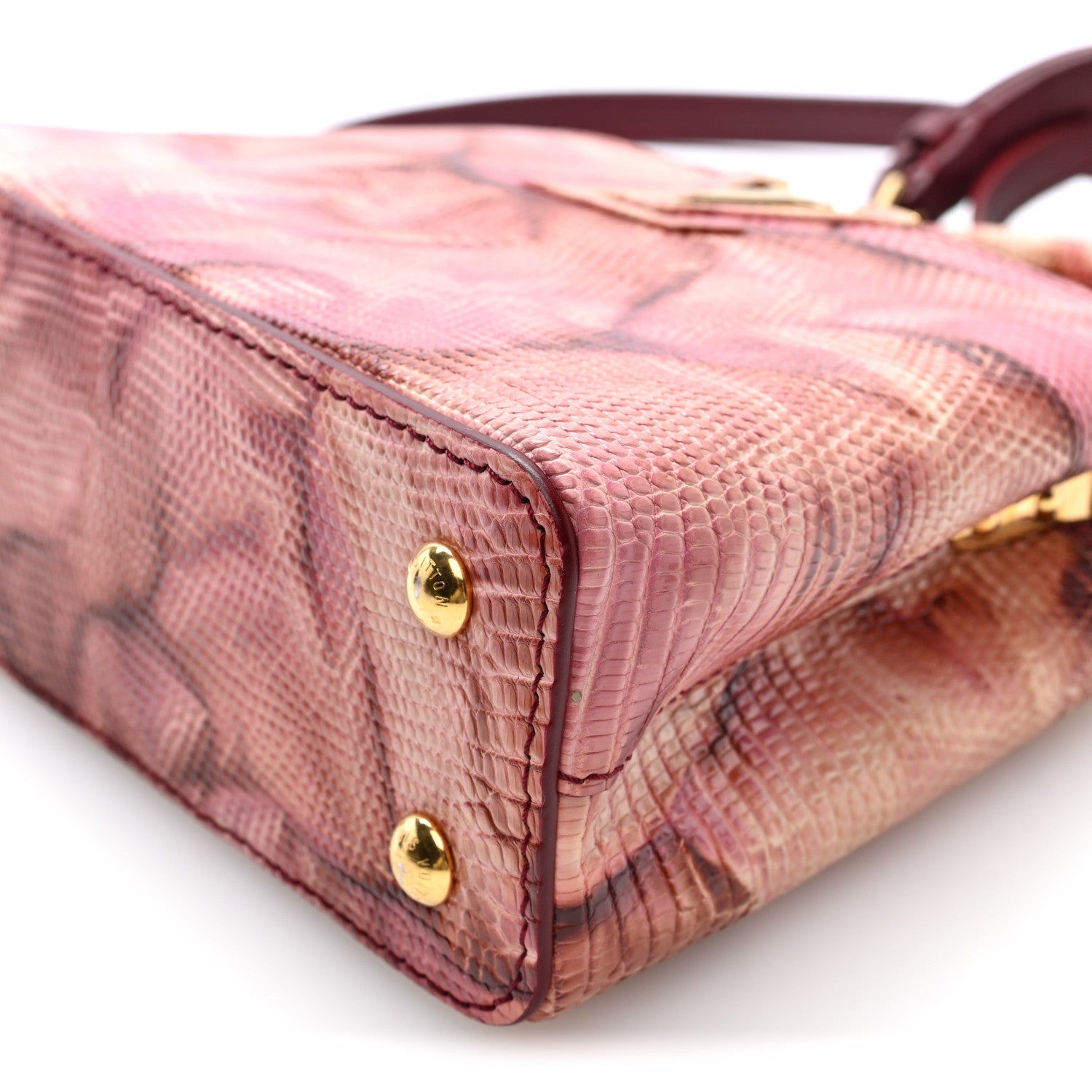 Lizard Mini Capucines Pink Multicolor £¨ Direct shipment via from wholesalehk.shop