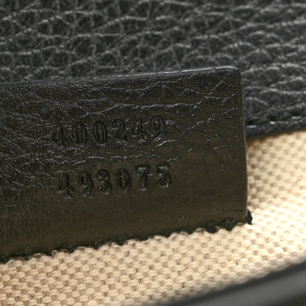 Pebbled Calfskin Small Dionysus Shoulder Bag Black wholesalehk.shop