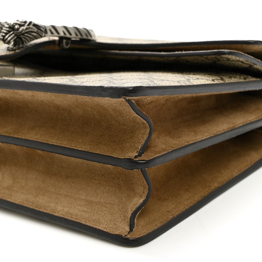 GG Supreme Monogram Suede Small Dionysus Shoulder Bag Beige Ebony Taupe wholesalehk.shop