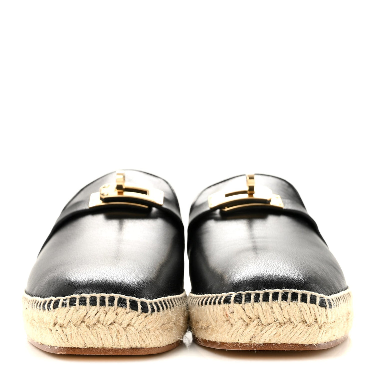 Goatskin Feria Espadrille 39 Black wholesalehk.shop