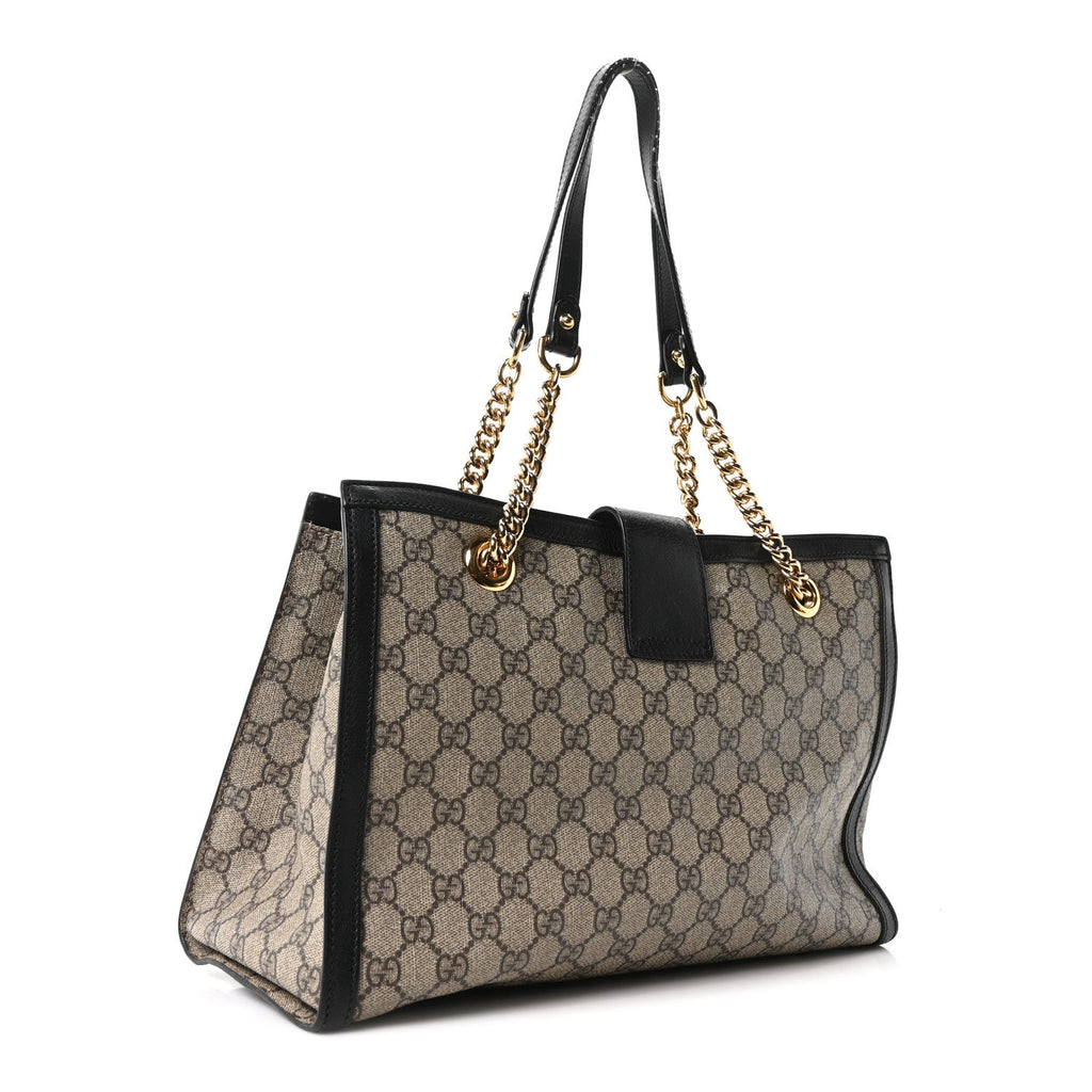 GG Supreme Monogram Medium Padlock Tote Black £¨ Direct shipment via from wholesalehk.shop