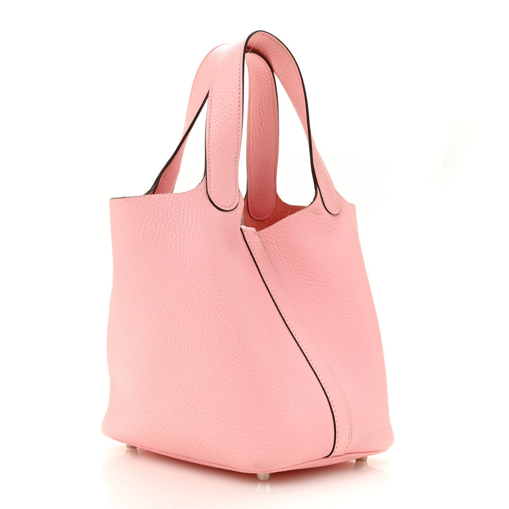 Taurillon Clemence Picotin Lock 18 PM Rose Sakura £¨ Direct shipment via from wholesalehk.shop