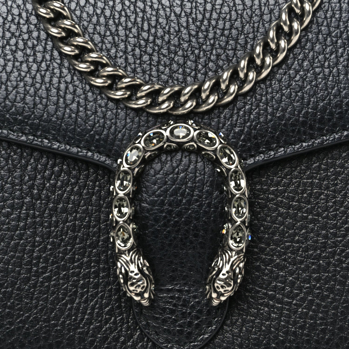 Calfskin Mini Dionysus Chain Wallet Black wholesalehk.shop
