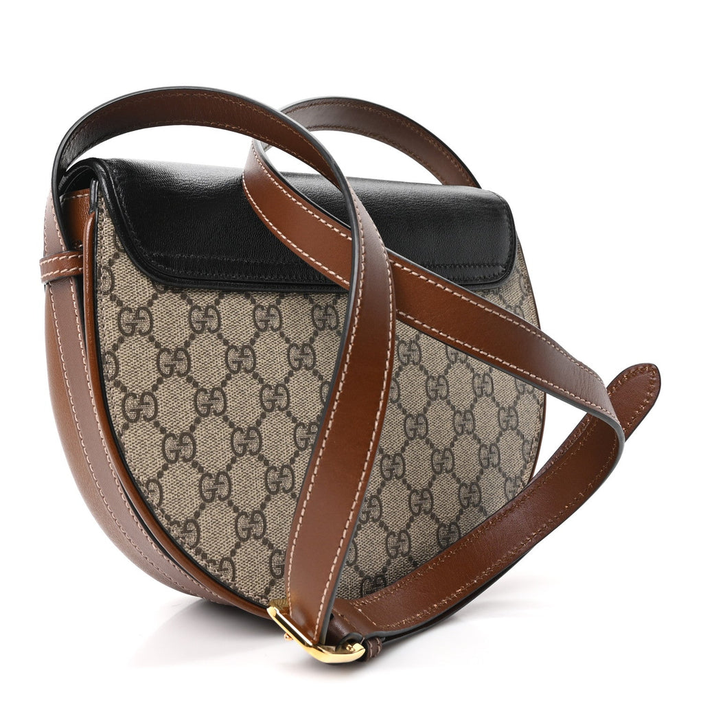 GG Supreme Monogram Calfskin Small Padlock Messenger Shoulder Bag Beige Black Cuir £¨ Direct shipment via from wholesalehk.shop